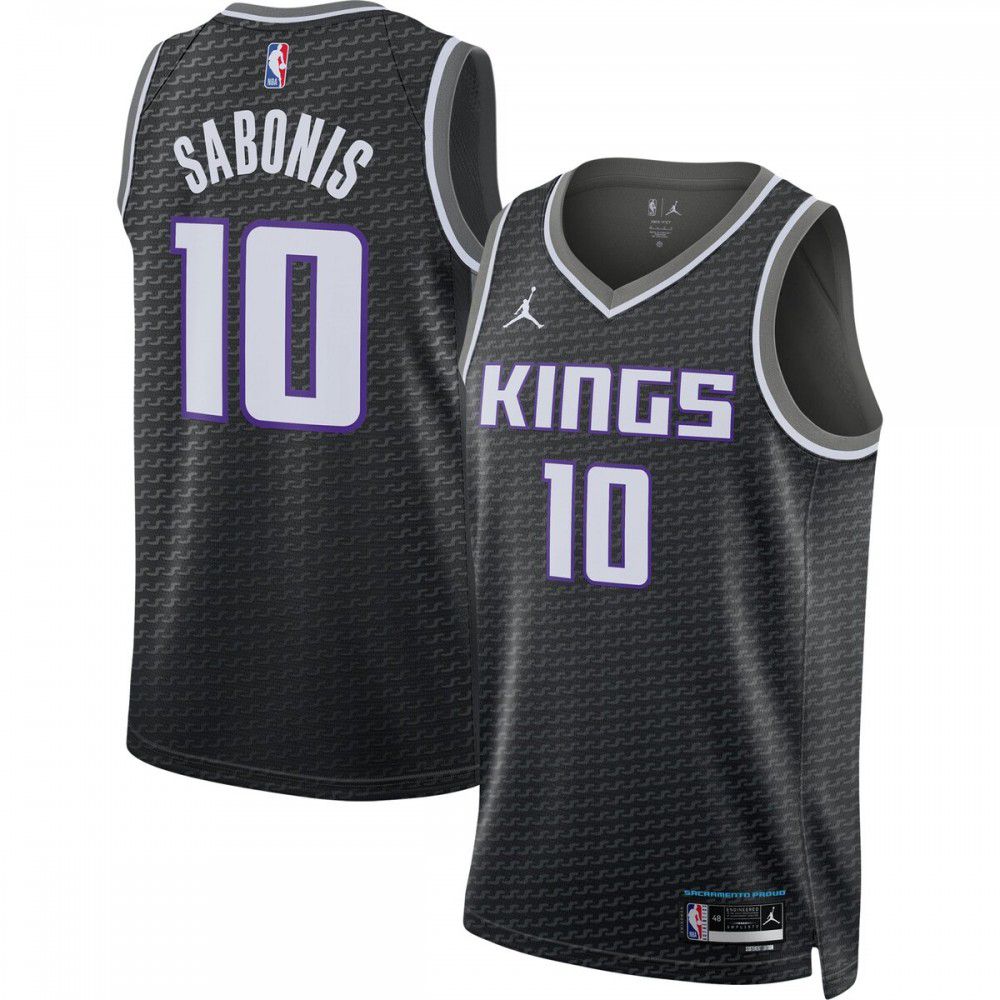 Domantas Sabonis Sacramento Kings Jordan Brand 2022/23 Statement Edition Swingman Jersey - Black-Pro Kit Vault | Brand New 26/27 Sports Jerseys
